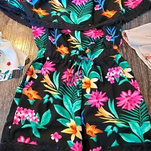 Floral Tops Rompers & Body Suite